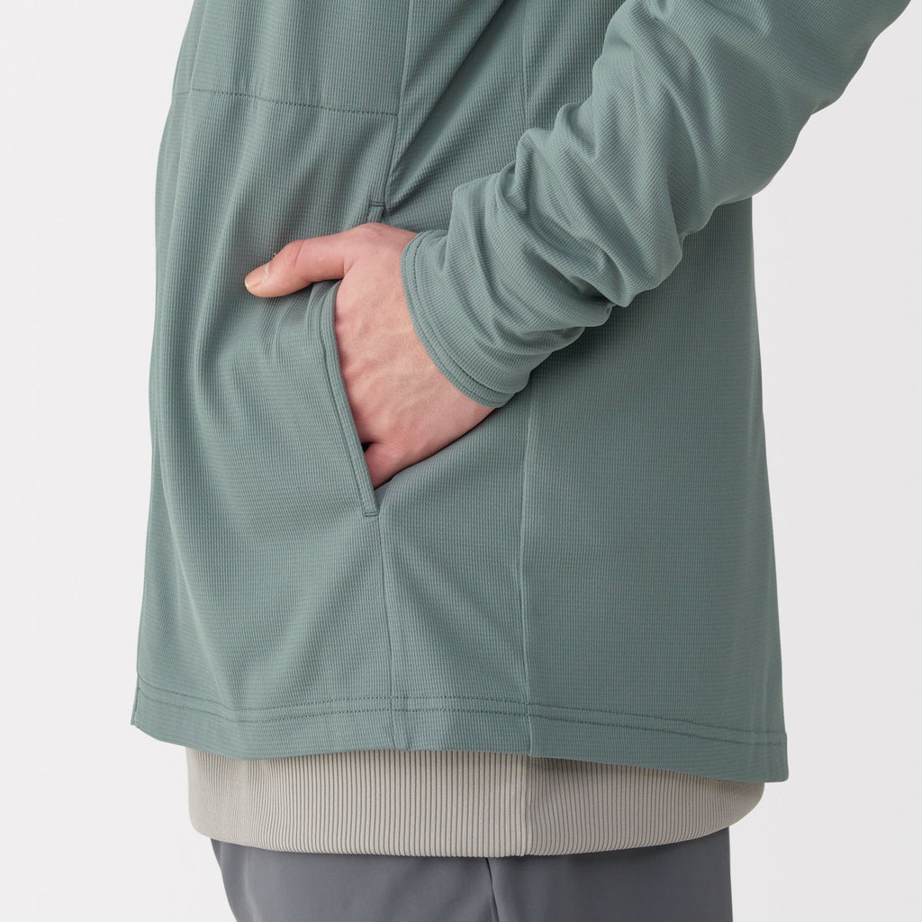 Men's UV Protection Quick Dry Pocketable Zip-Up Hoodie