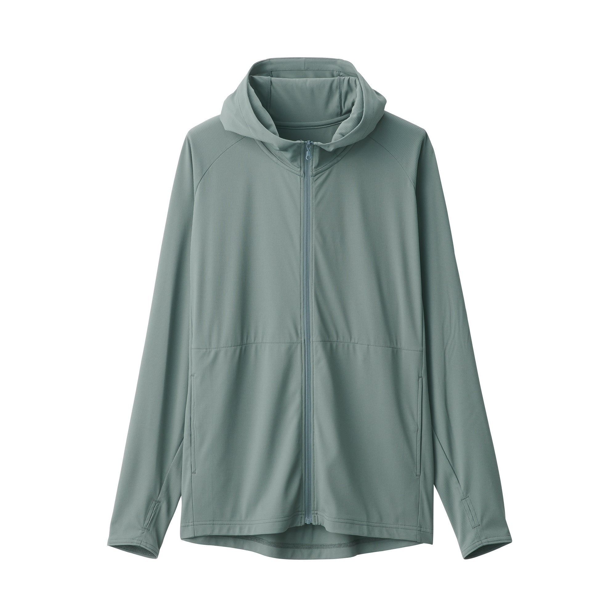 Men's UV Protection Quick Dry Pocketable Zip-Up Hoodie