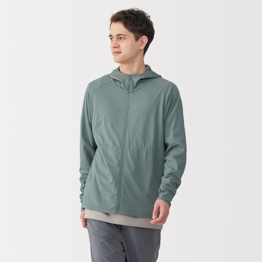 Men's UV Protection Quick Dry Pocketable Zip-Up Hoodie