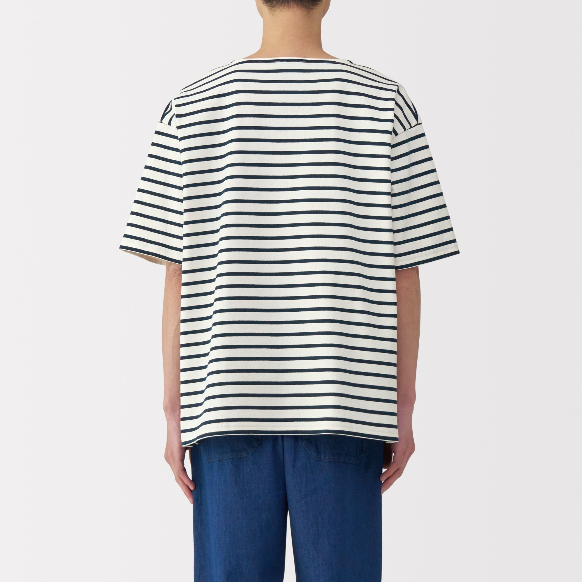 Men's Heavyweight Boatneck Half Sleeve T-Shirt