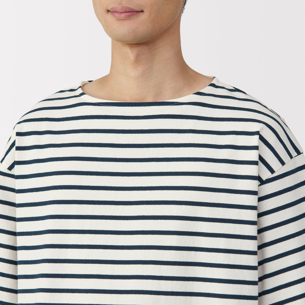 Men's Heavyweight Boatneck Half Sleeve T-Shirt