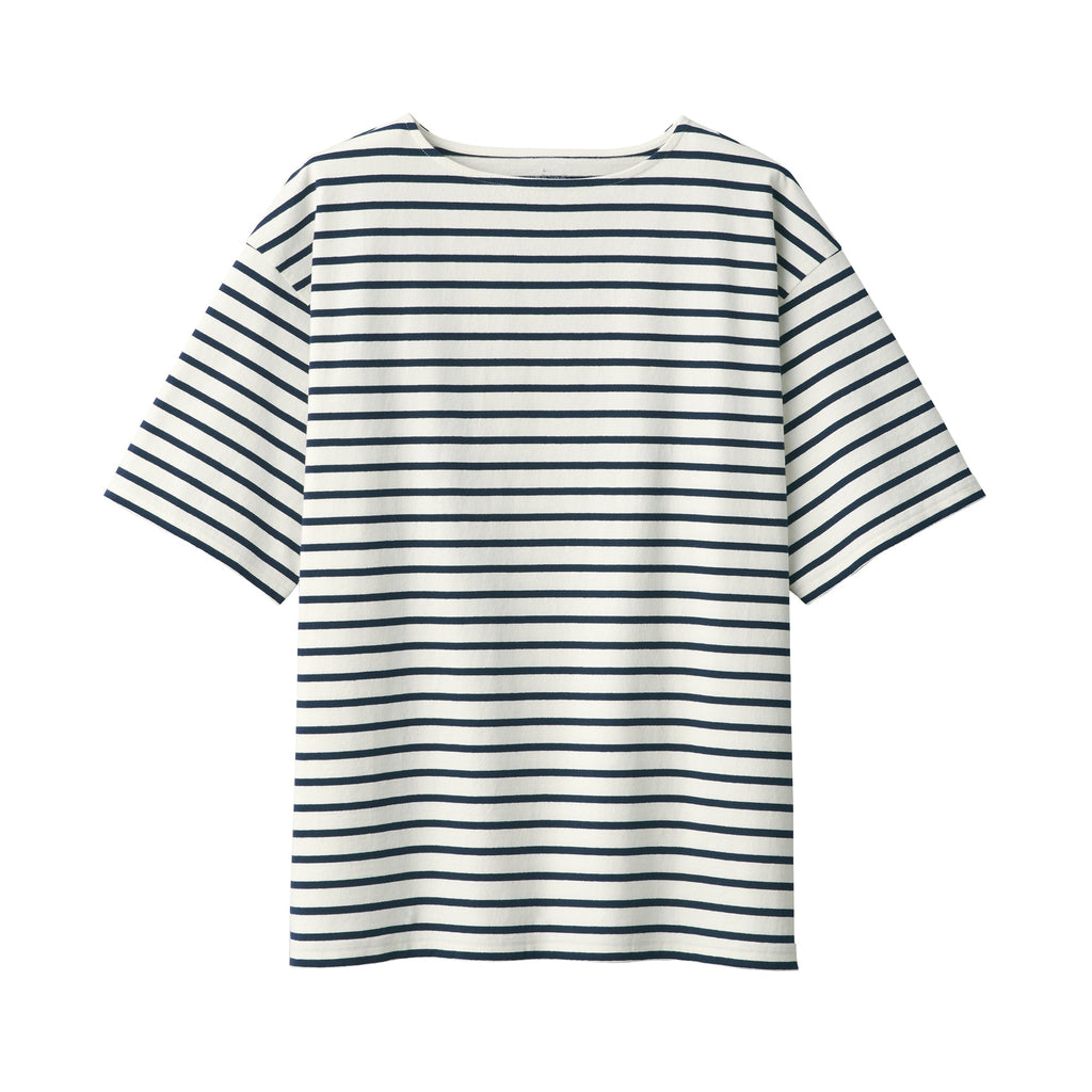 Men's Heavyweight Boatneck Half Sleeve T-Shirt