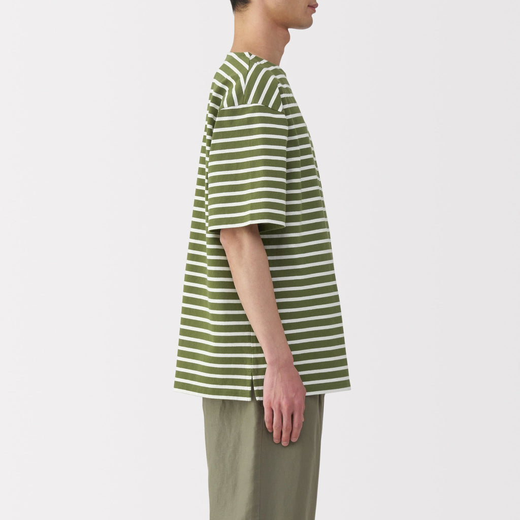 Men's Heavyweight Boatneck Half Sleeve T-Shirt