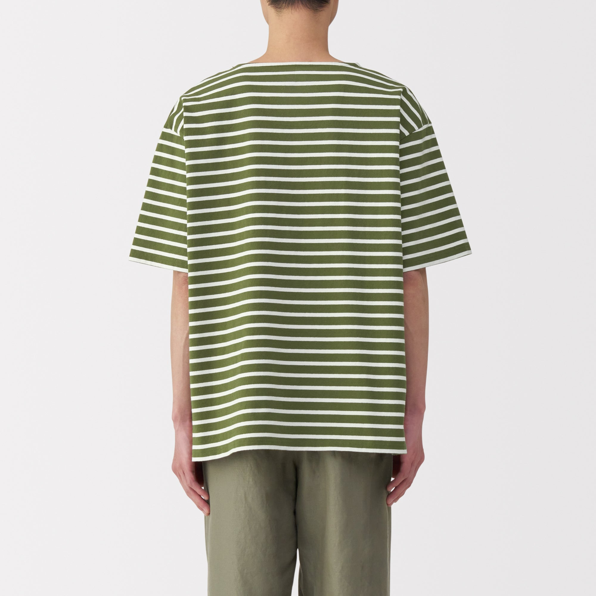 Men's Heavyweight Boatneck Half Sleeve T-Shirt