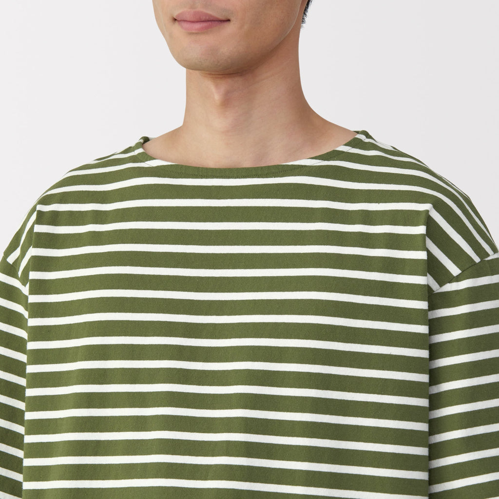 Men's Heavyweight Boatneck Half Sleeve T-Shirt