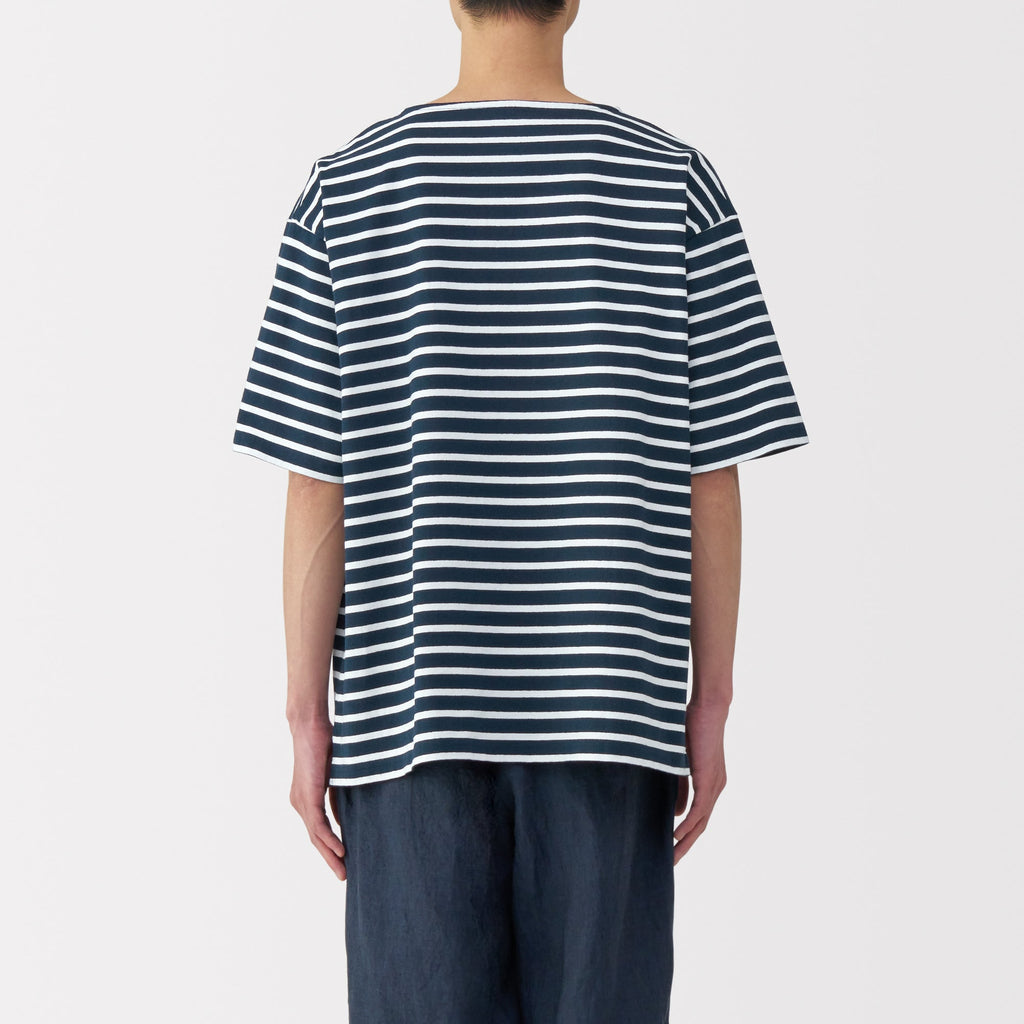 Men's Heavyweight Boatneck Half Sleeve T-Shirt