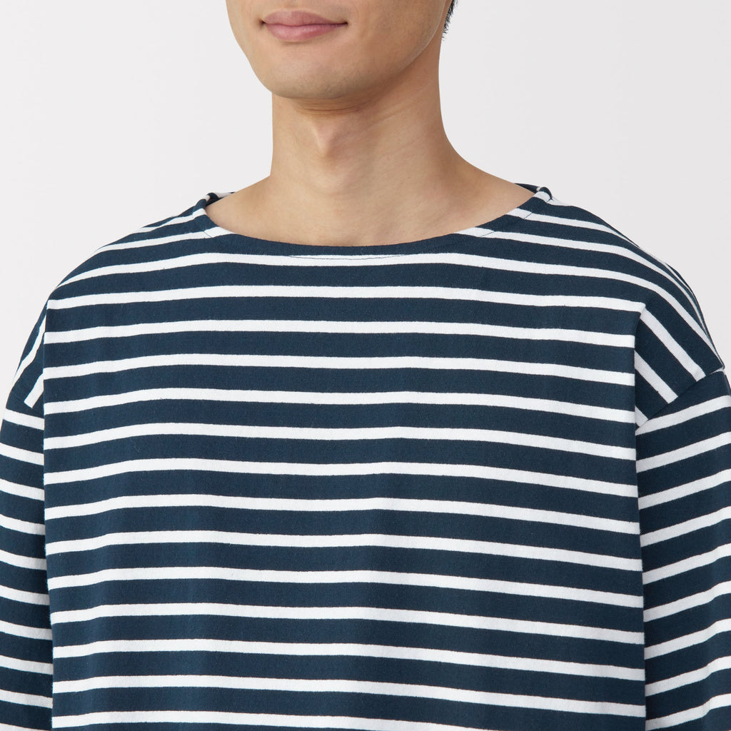 Men's Heavyweight Boatneck Half Sleeve T-Shirt