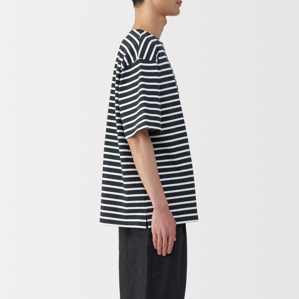 Men's Heavyweight Boatneck Half Sleeve T-Shirt