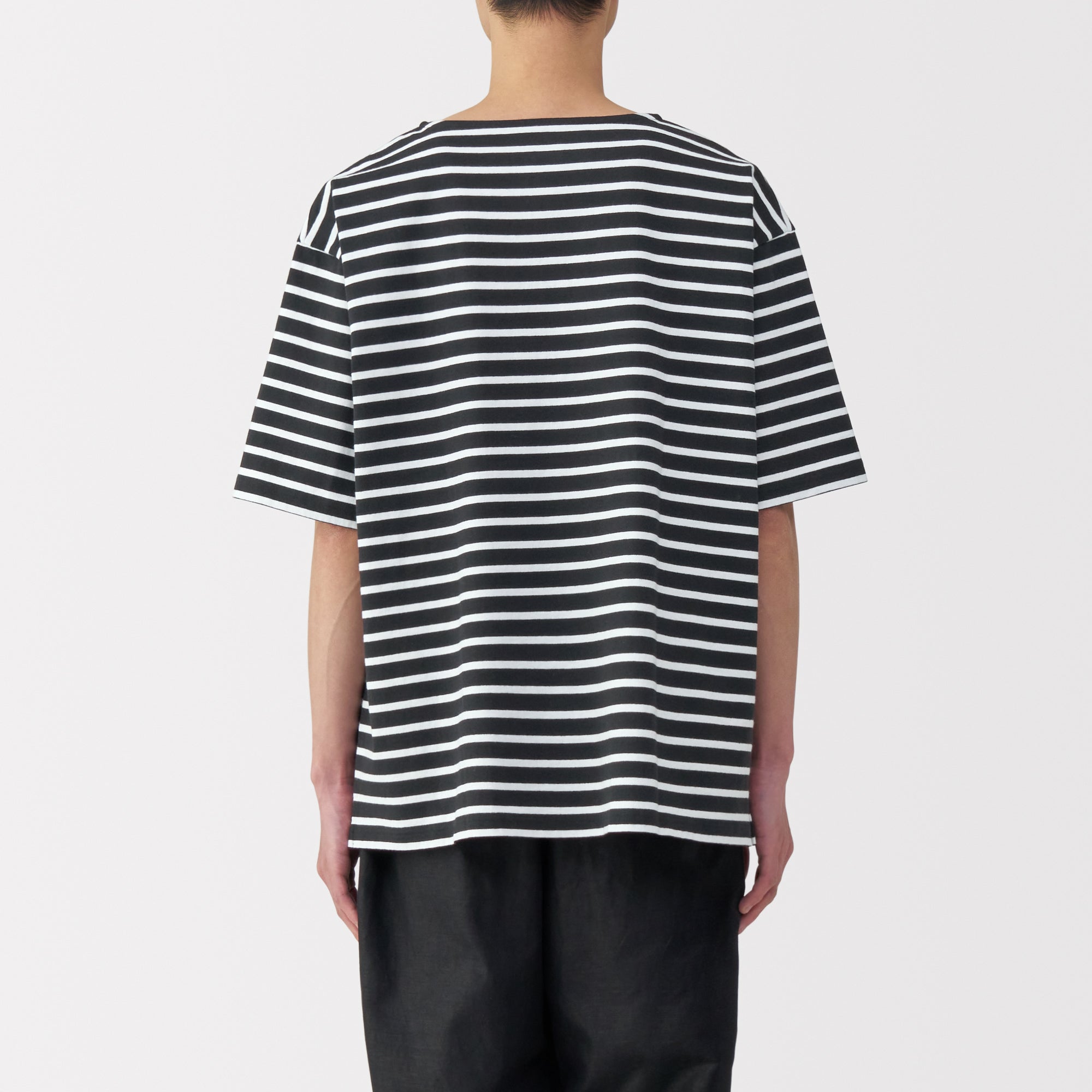 Men's Heavyweight Boatneck Half Sleeve T-Shirt
