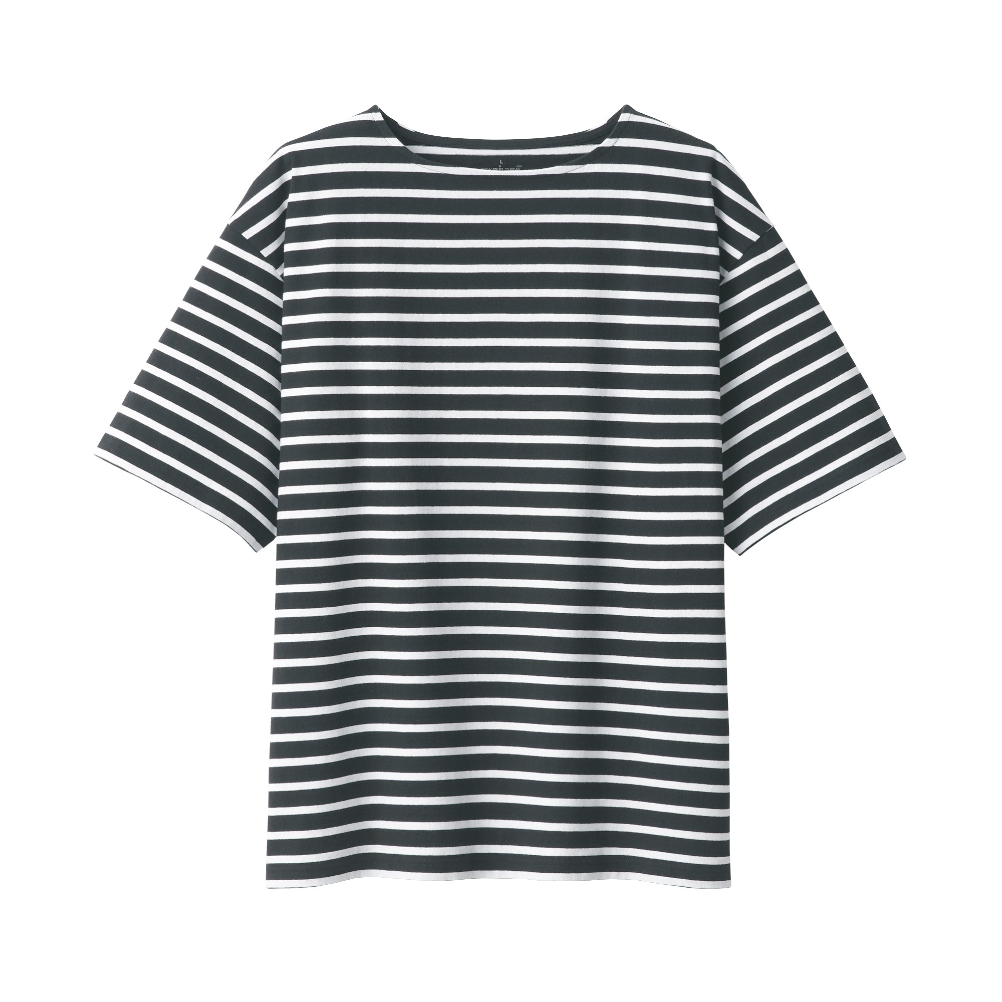 Men's Heavyweight Boatneck Half Sleeve T-Shirt