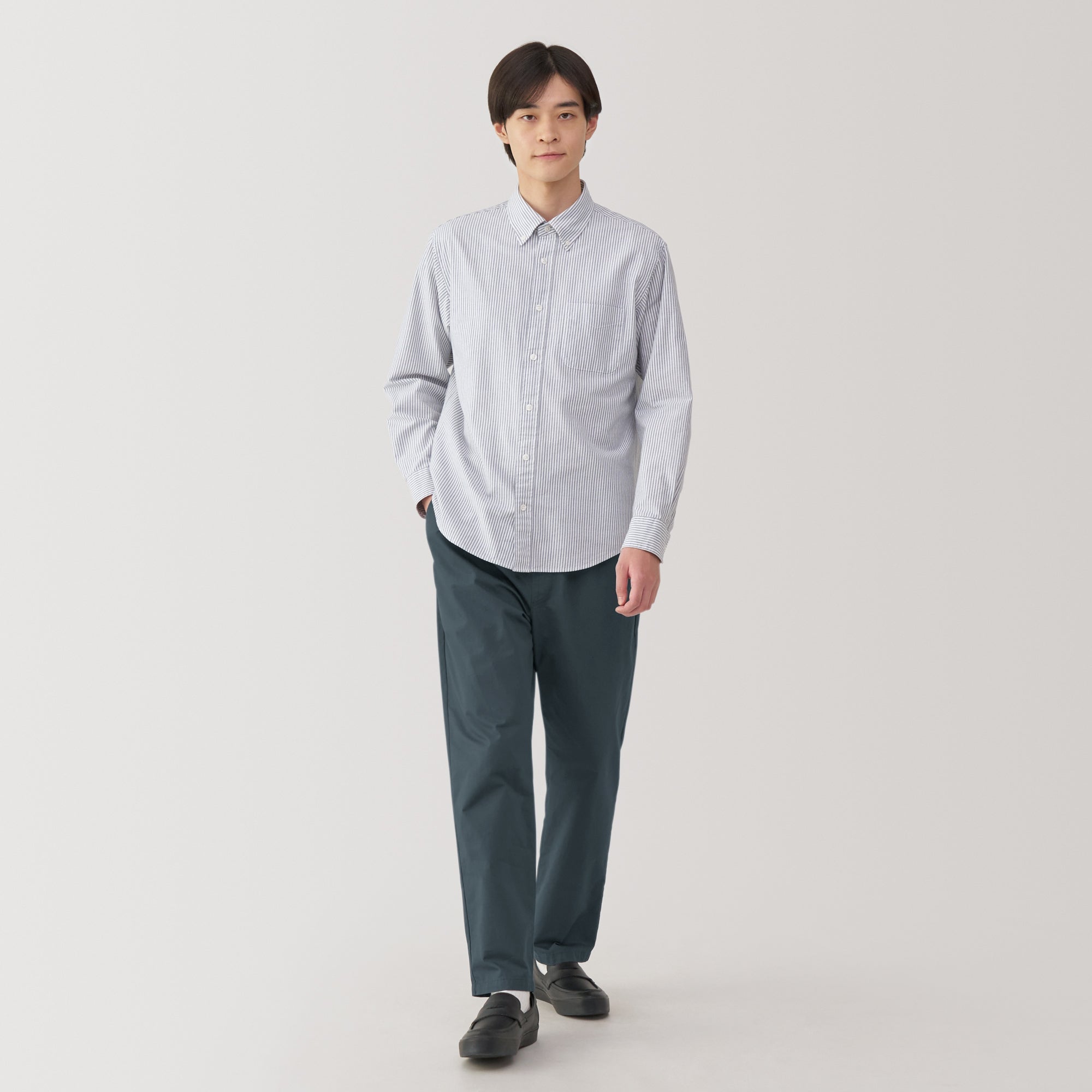 Men's Washed Cotton Easy Pants
