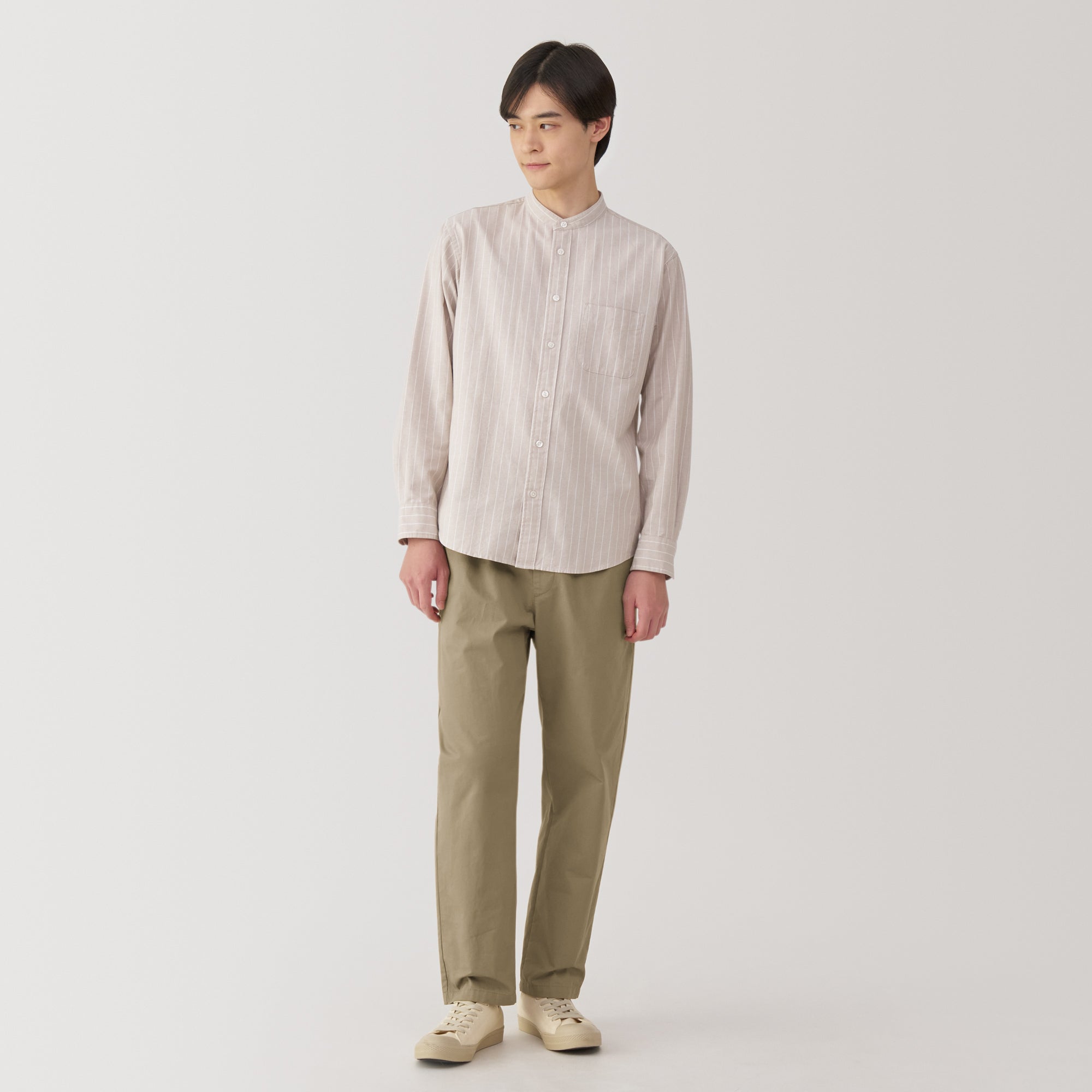 Men's Washed Cotton Easy Pants