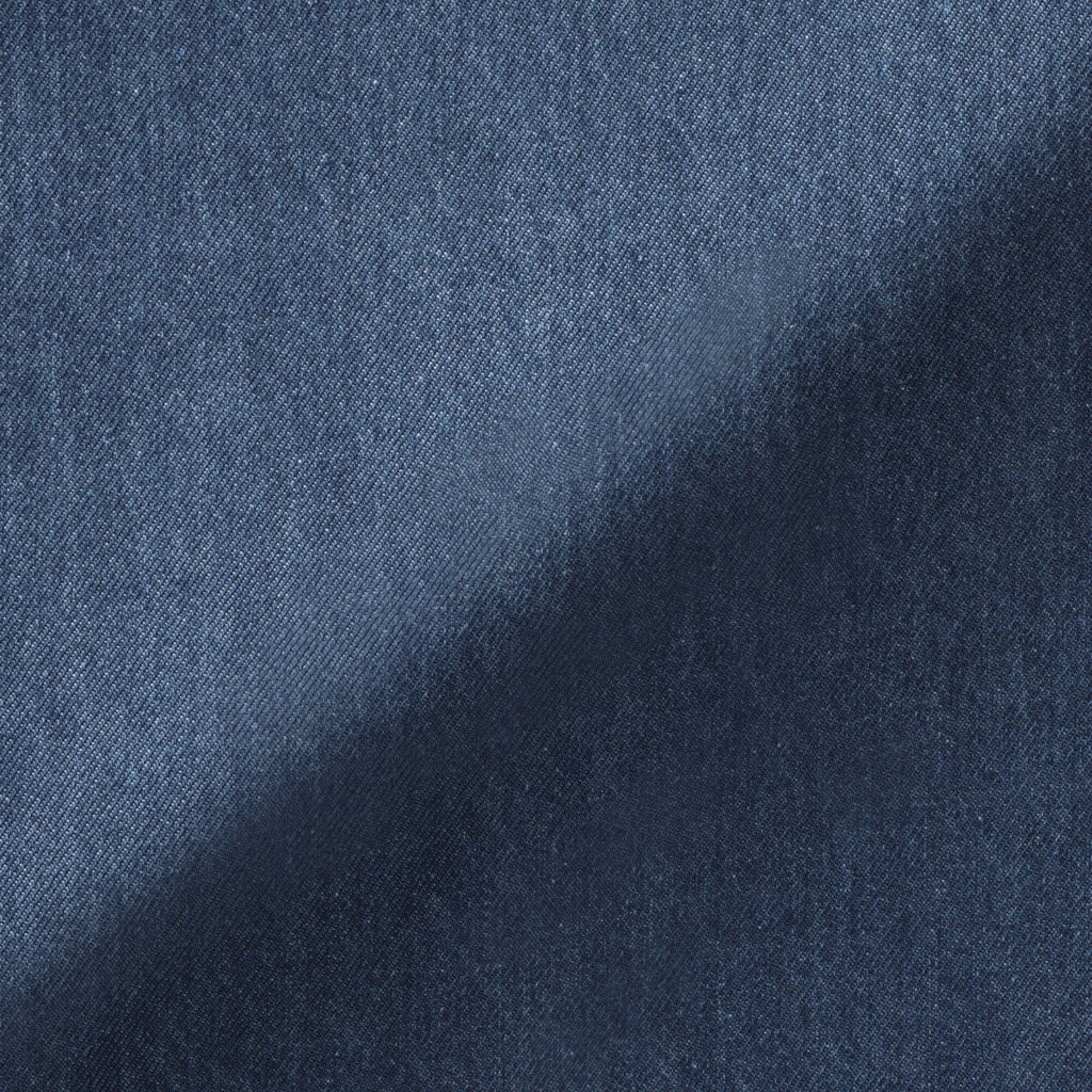 Washed Denim Easy Tapered Pants