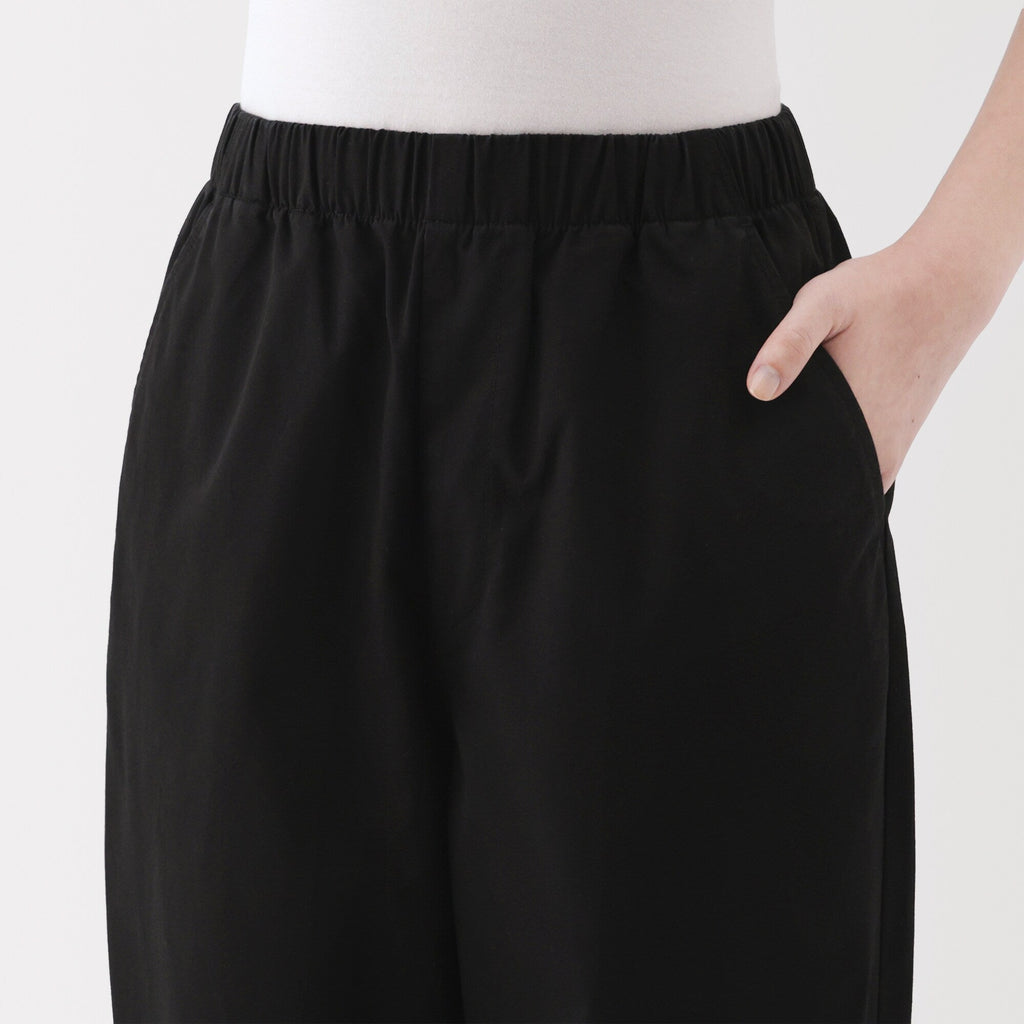 Women's Washed Cotton Easy Tapered Pants