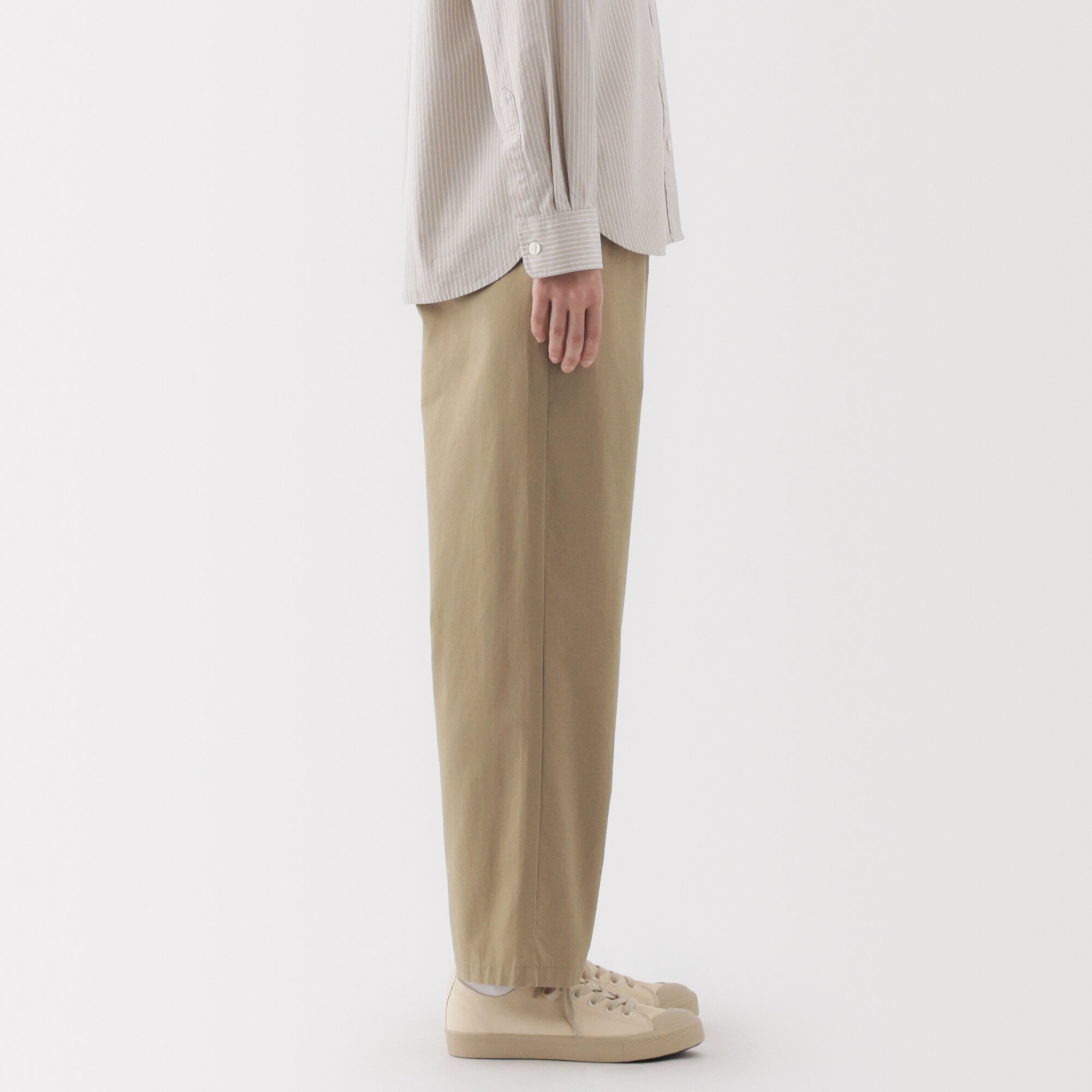 Women's Washed Cotton Easy Tapered Pants