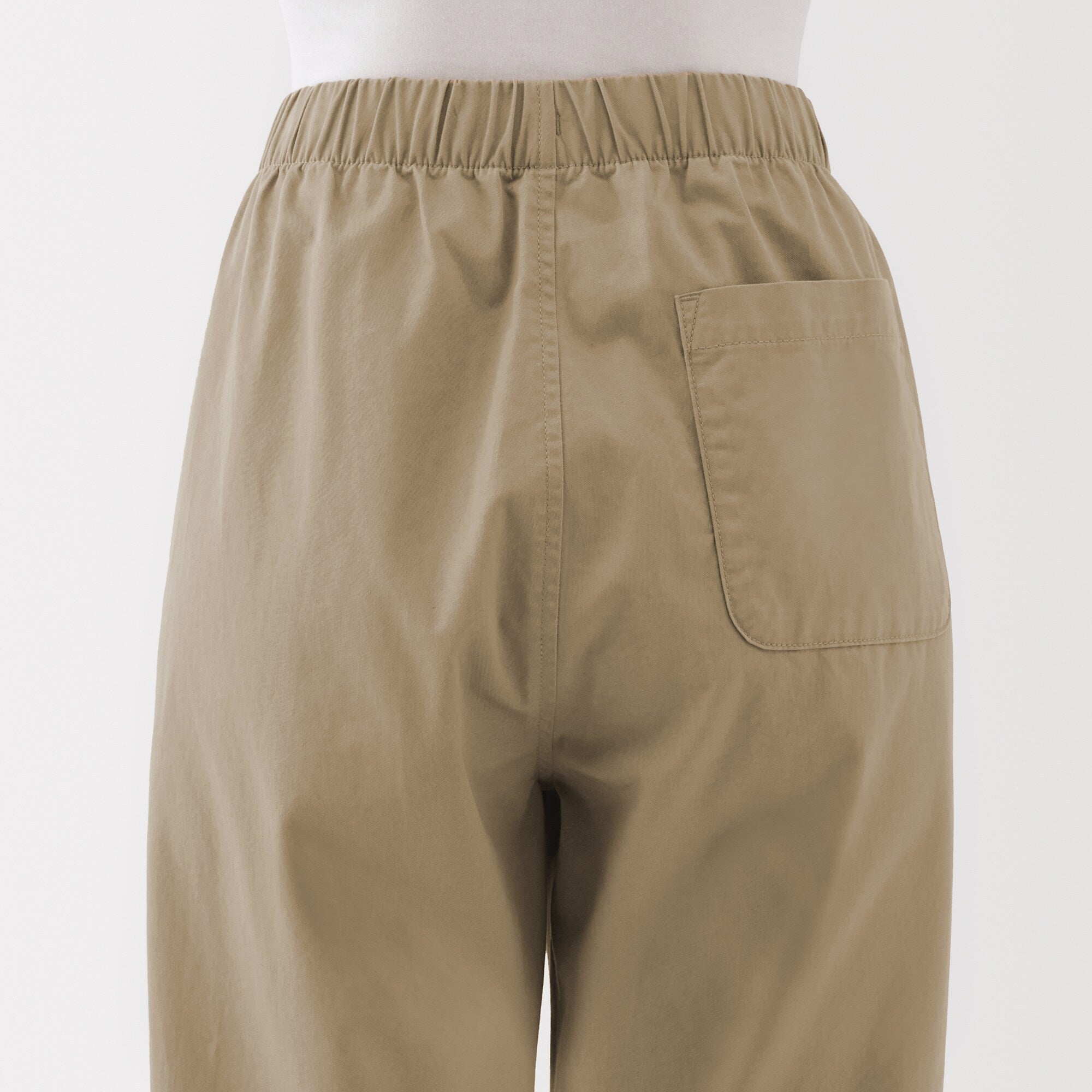 Women's Washed Cotton Easy Tapered Pants