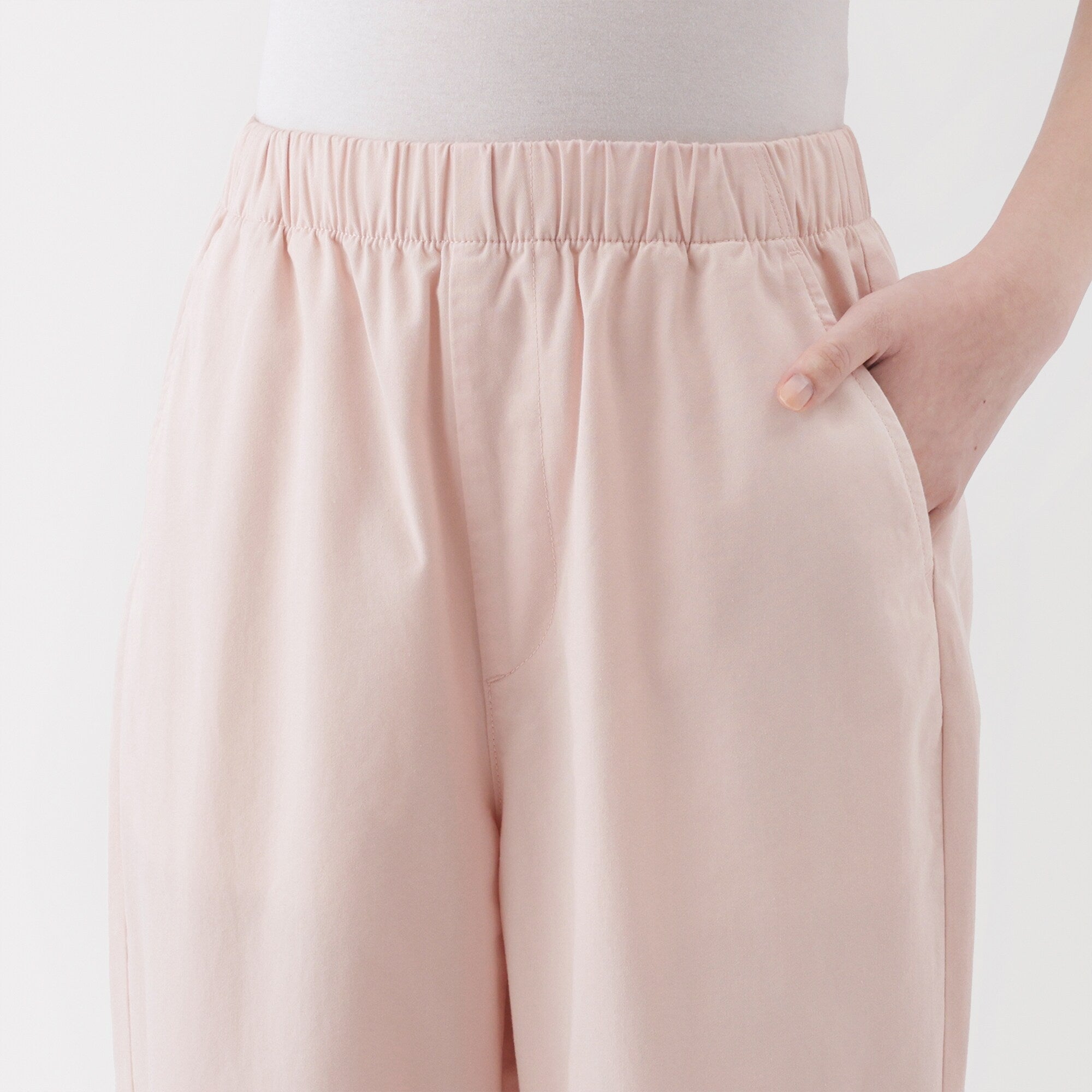 Women's Washed Cotton Easy Tapered Pants