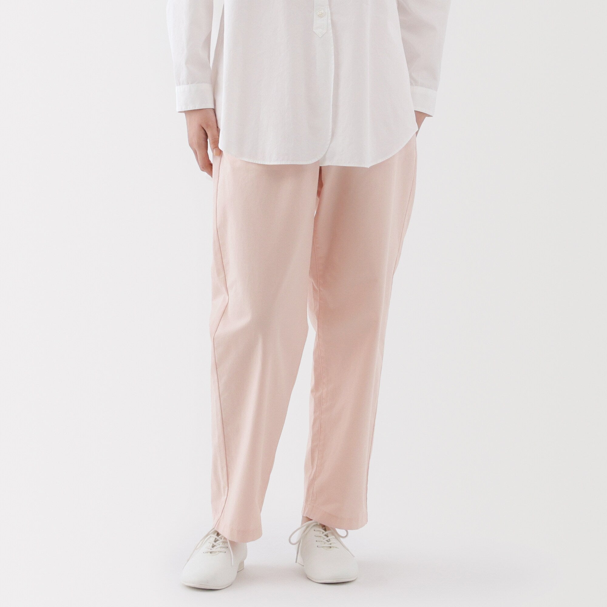 Women's Washed Cotton Easy Tapered Pants