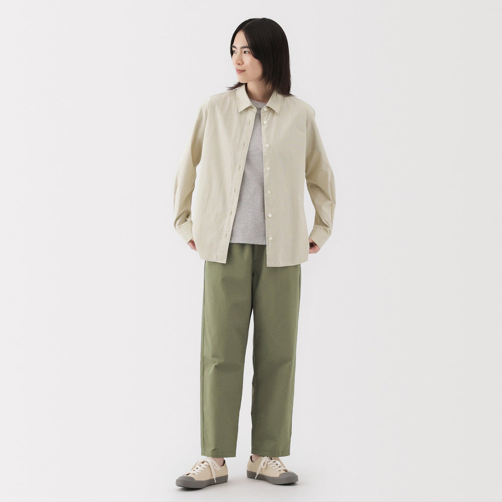Women's Washed Cotton Easy Tapered Pants