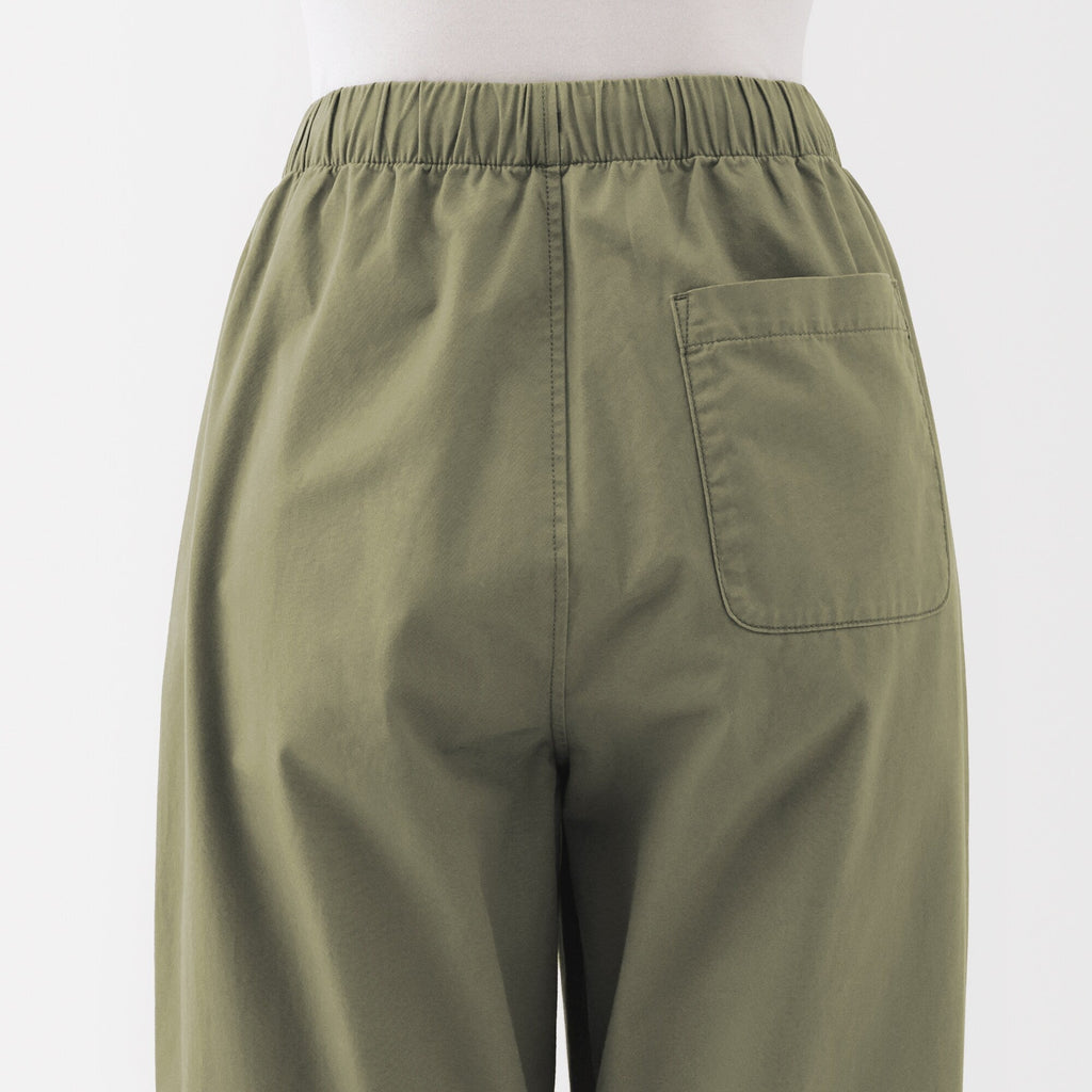 Women's Washed Cotton Easy Tapered Pants