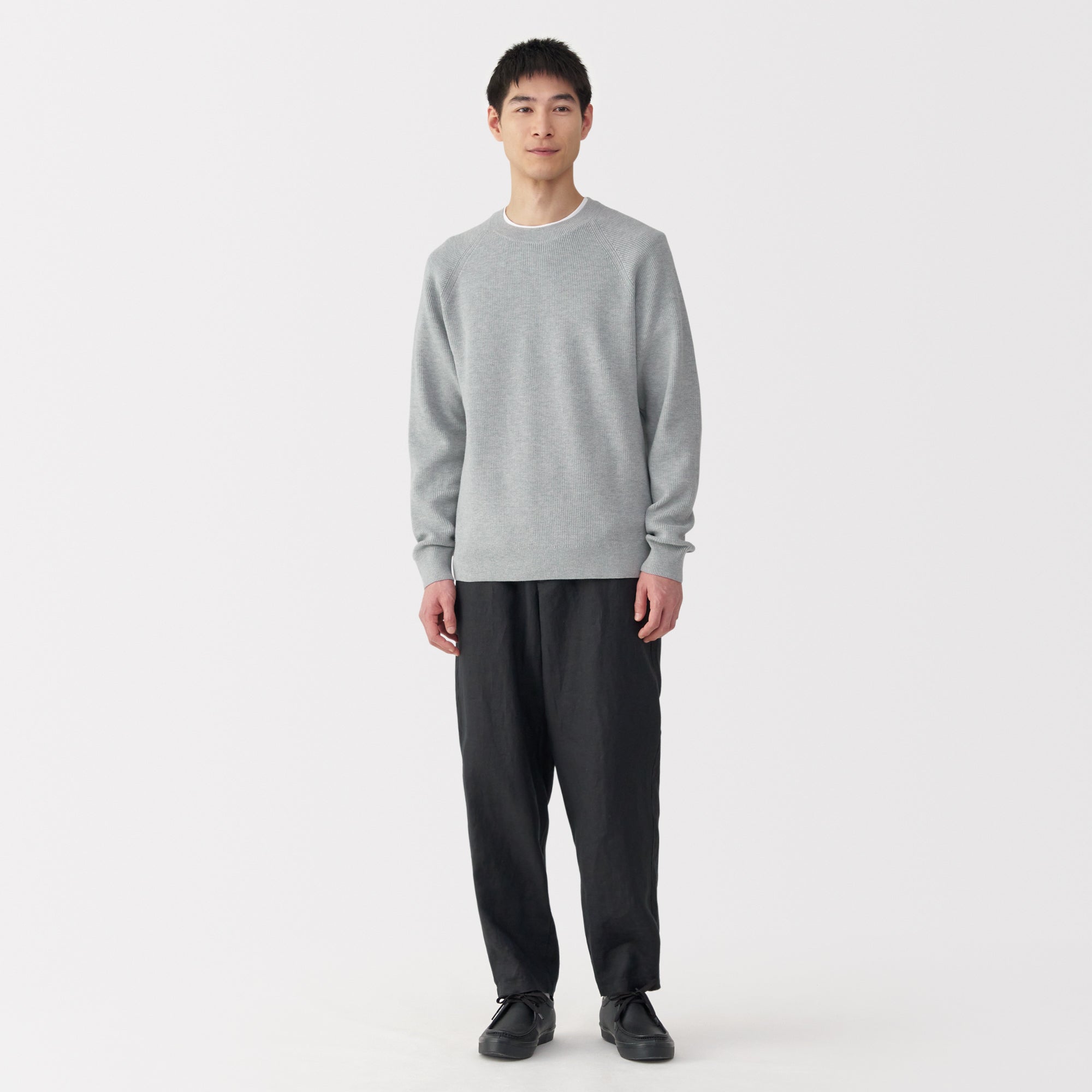Men's Ribbed Crewneck Sweater