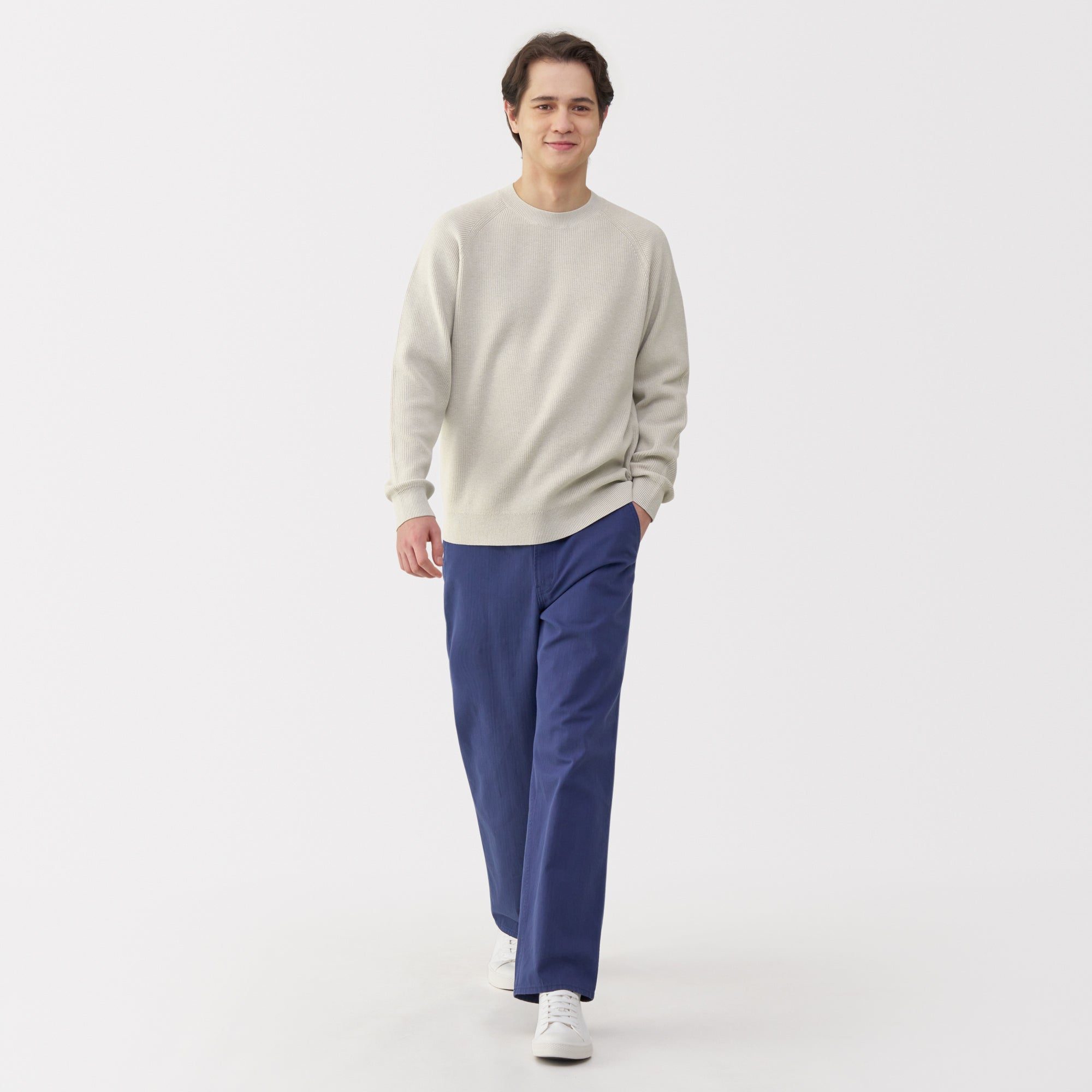 Men's Ribbed Crewneck Sweater