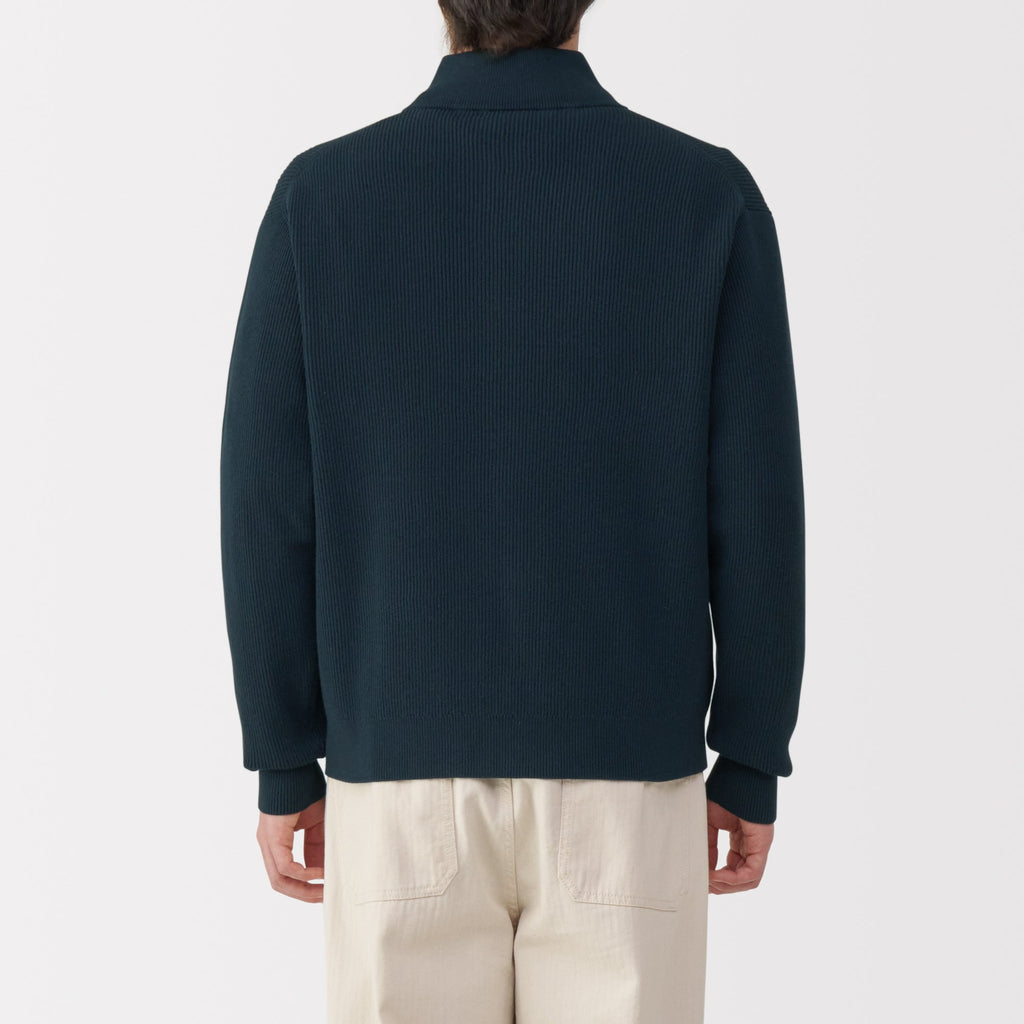 Men's Ribbed Full Zip Cardigan