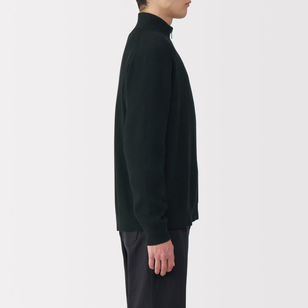 Men's Ribbed Full Zip Cardigan