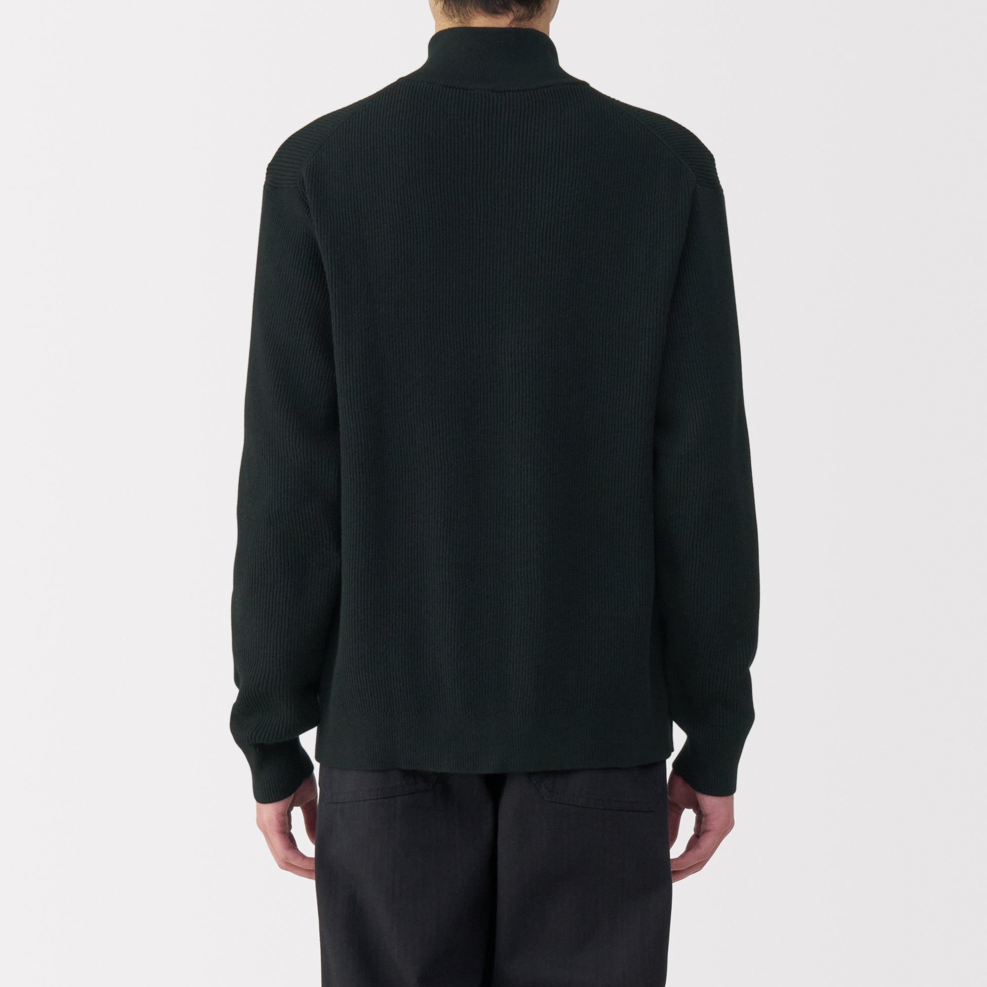 Men's Ribbed Full Zip Cardigan