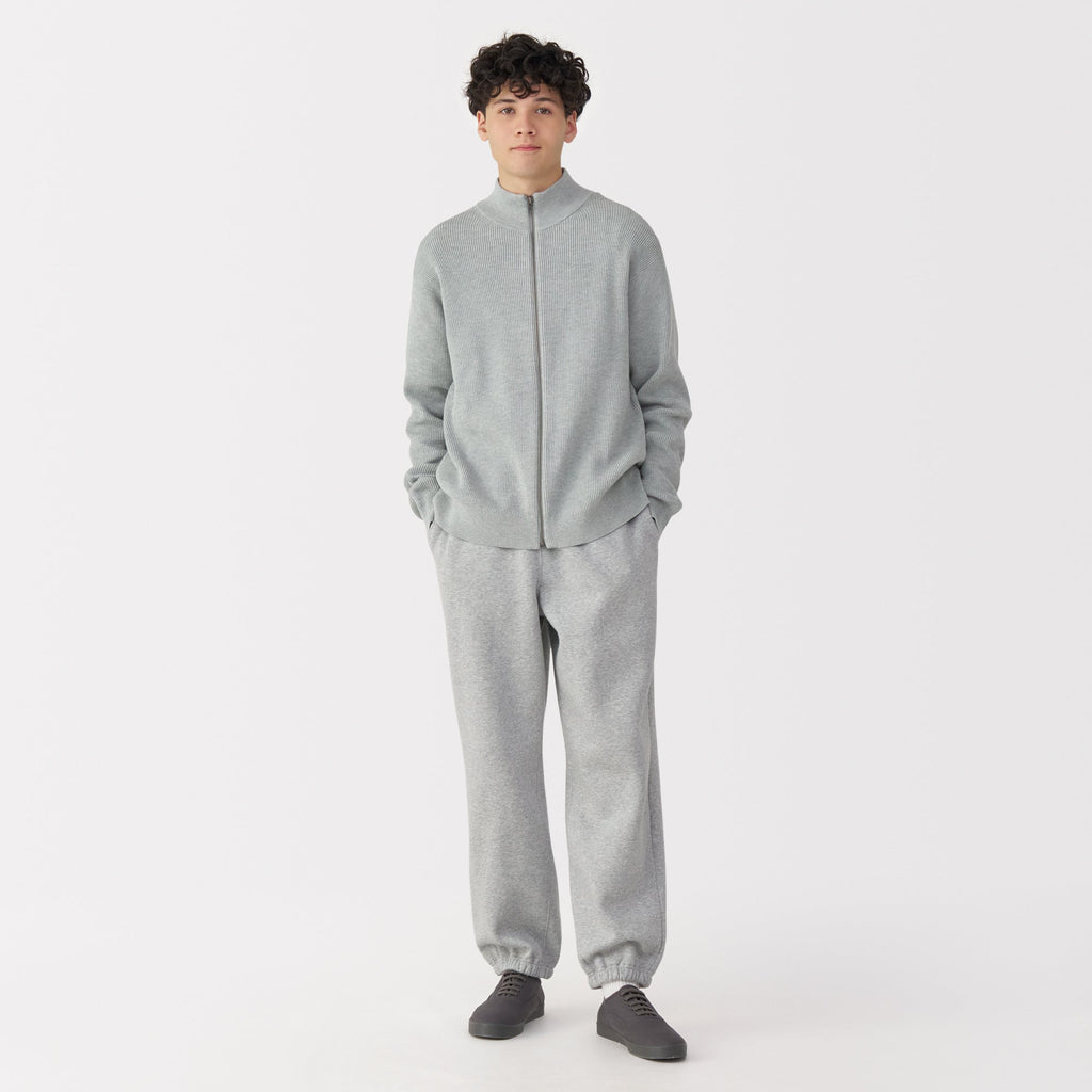 Men's Ribbed Full Zip Cardigan