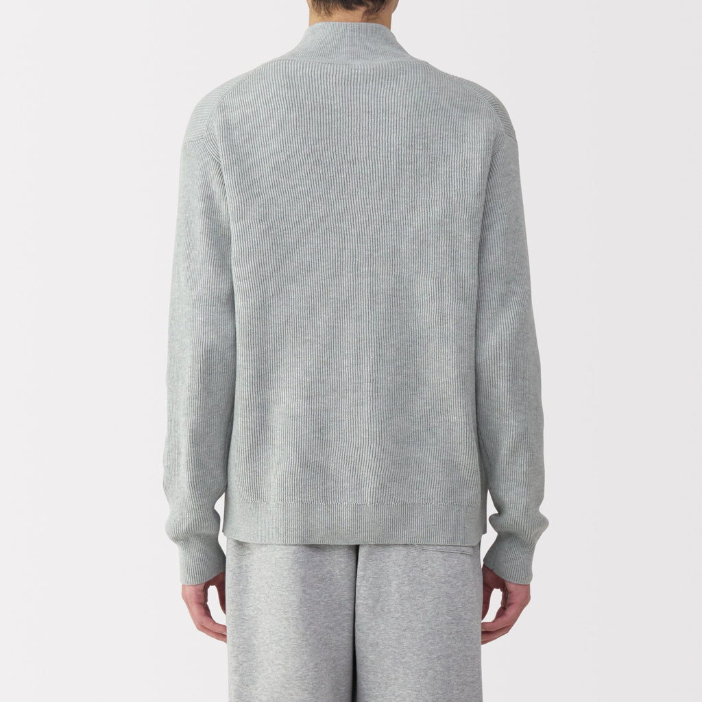 Men's Ribbed Full Zip Cardigan