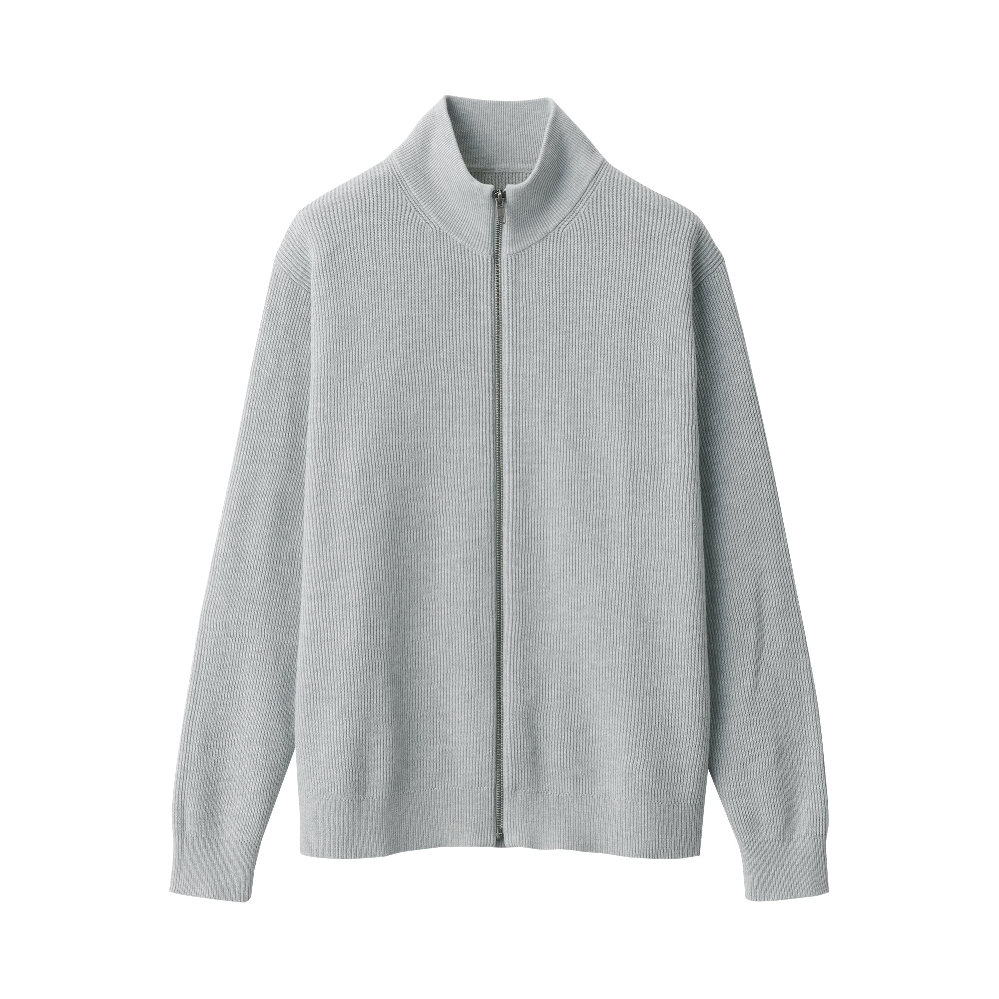 Men's Ribbed Full Zip Cardigan