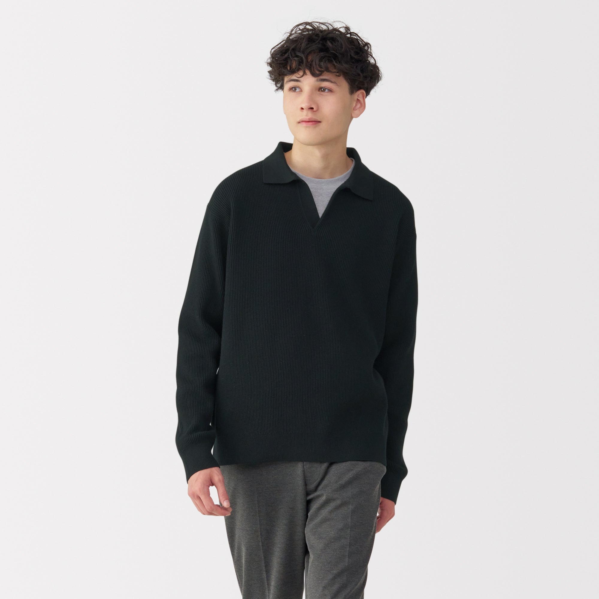 Men's Ribbed Skipper Pullover