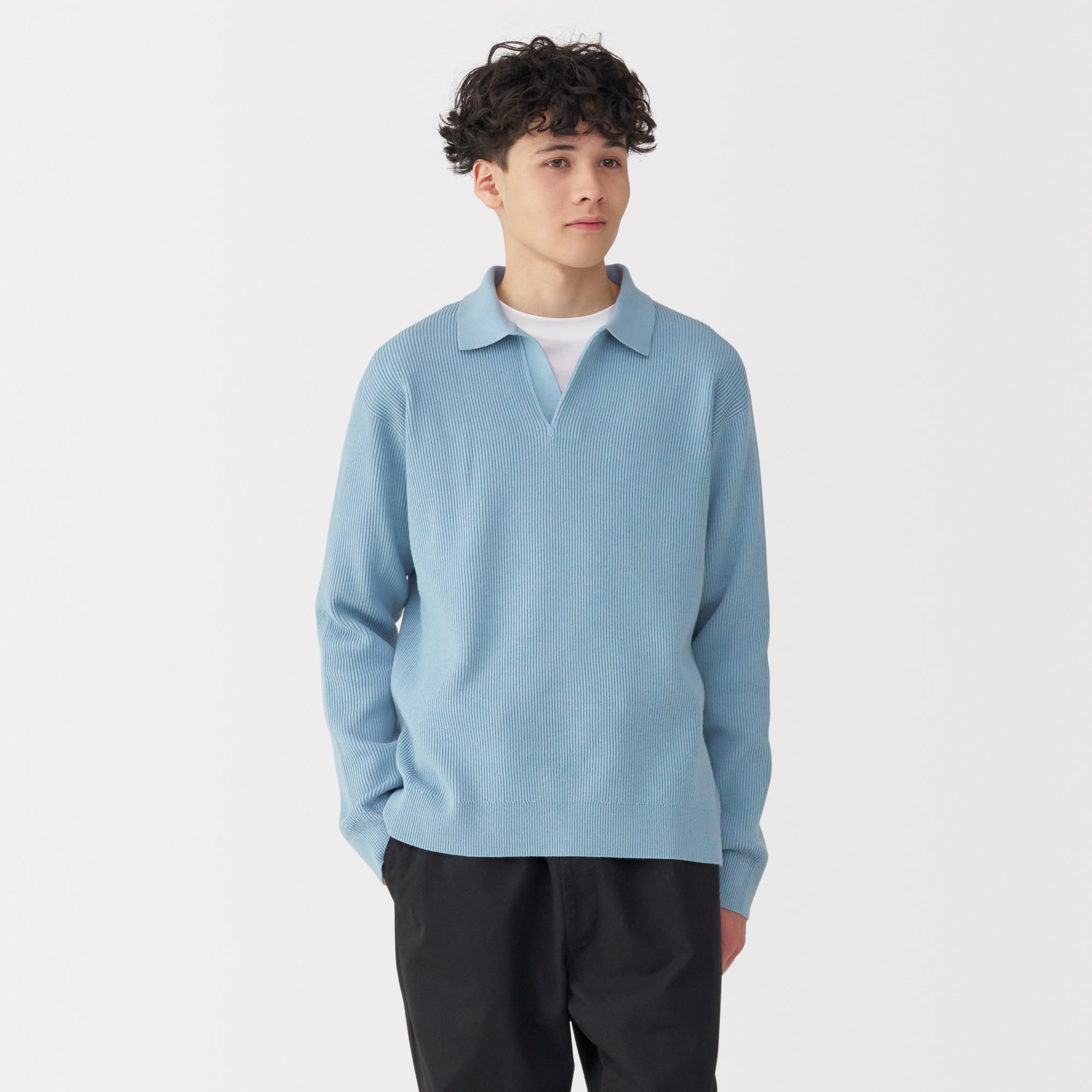 Men's Ribbed Skipper Pullover