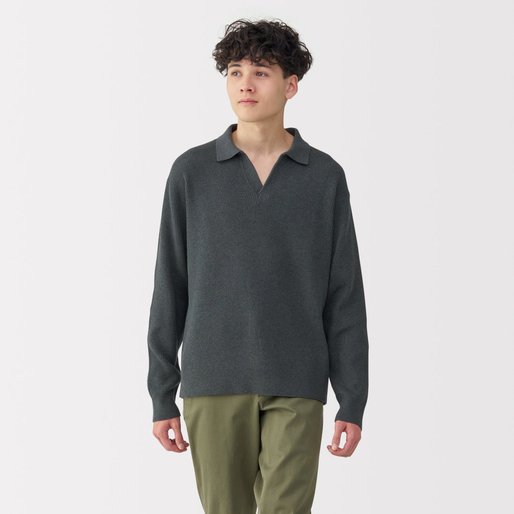 Men's Ribbed Skipper Pullover