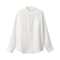 Men's Linen Stand Collar Shirt