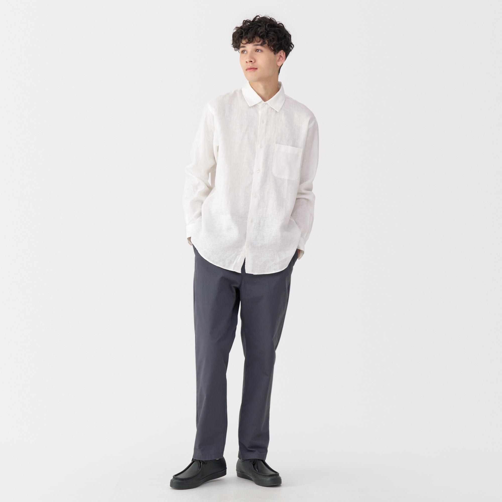 Men's Washed Linen Shirt