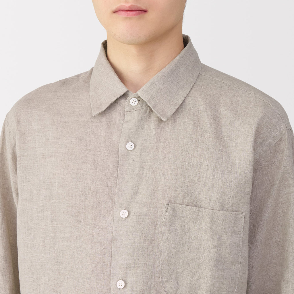 Men's Washed Linen Shirt