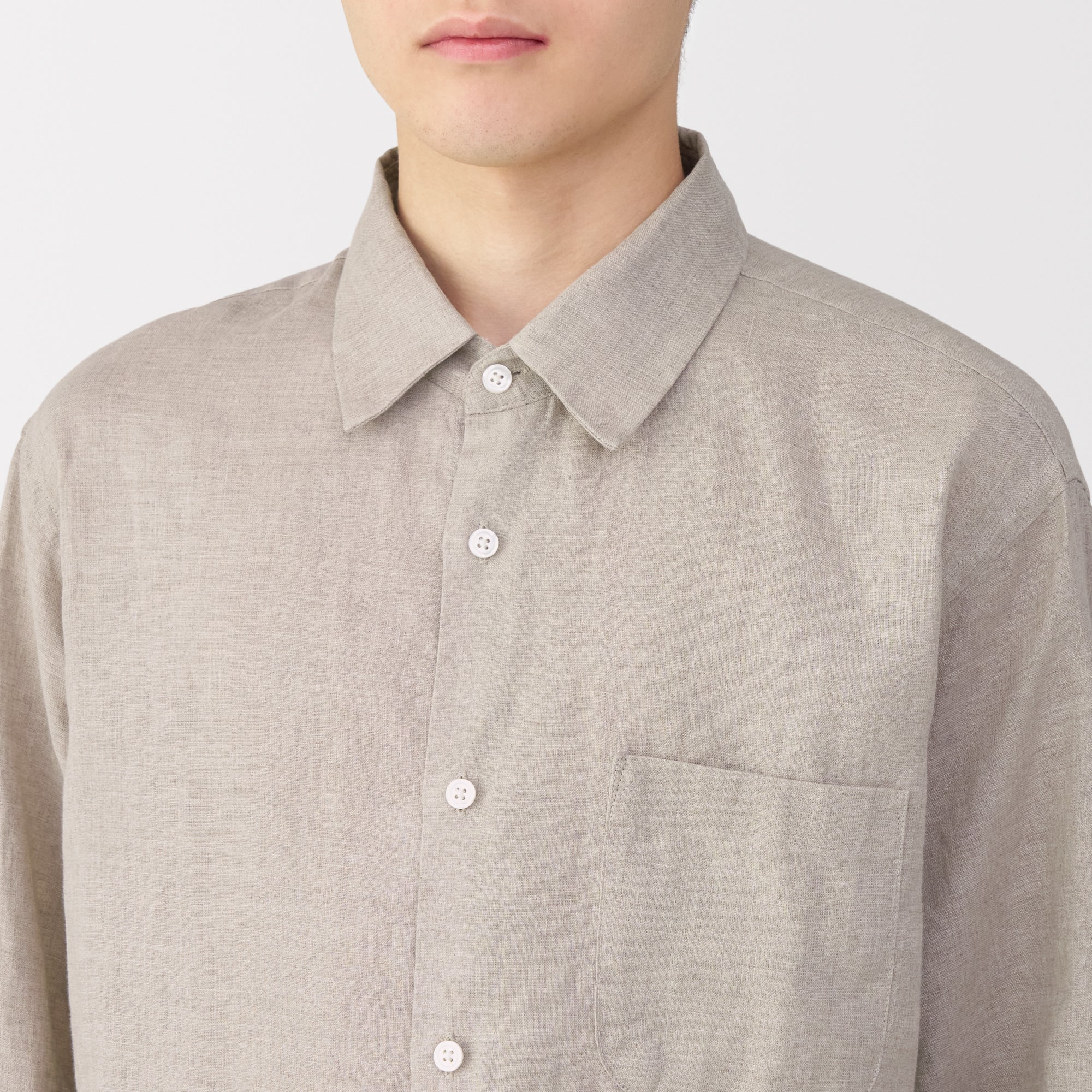 Men's Washed Linen Shirt