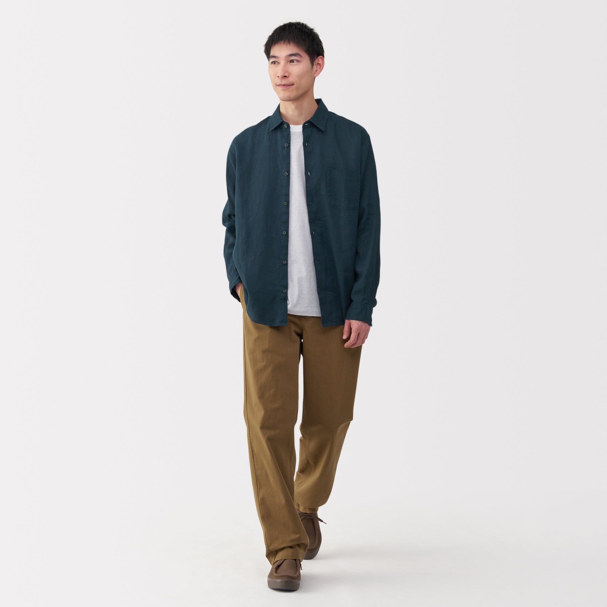 Men's Washed Linen Shirt