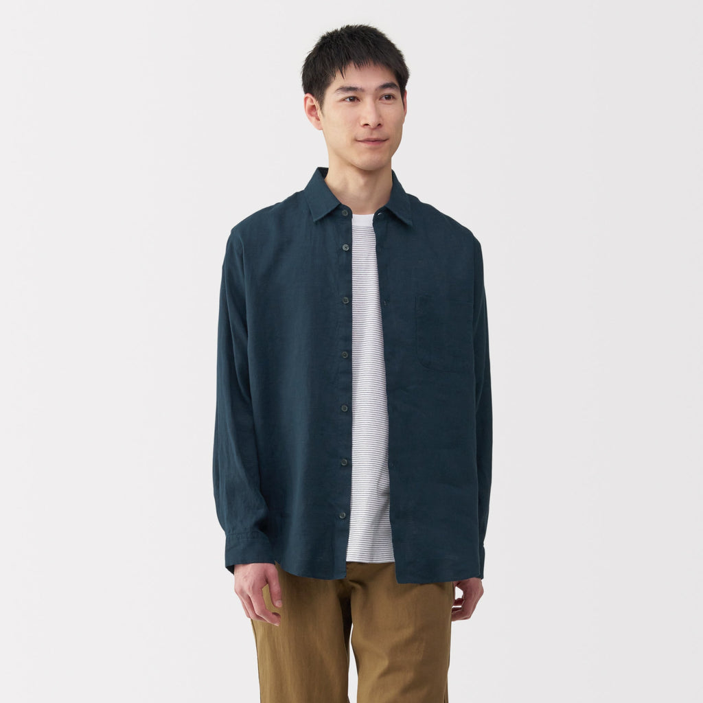Men's Washed Linen Shirt