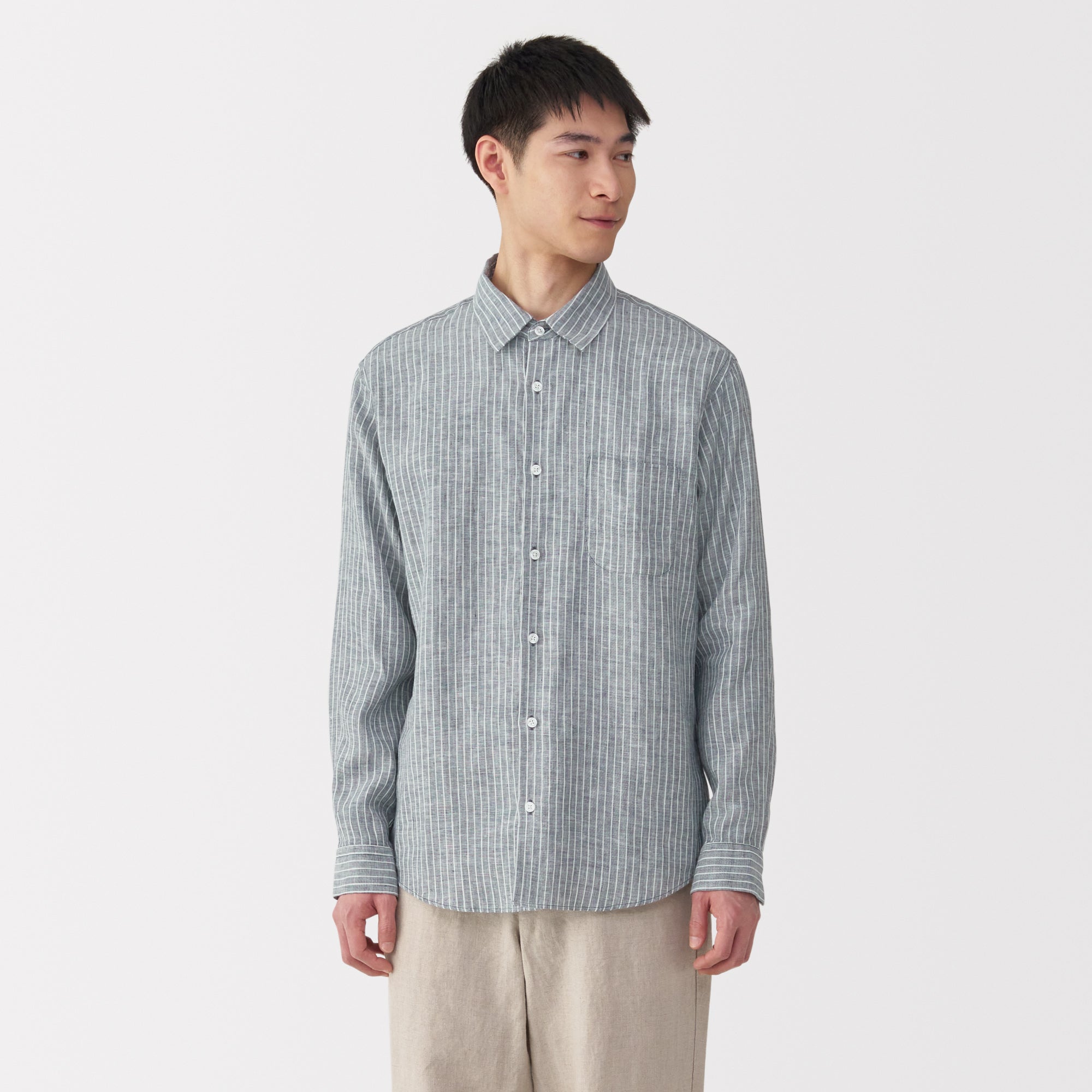 Men's Washed Linen Shirt