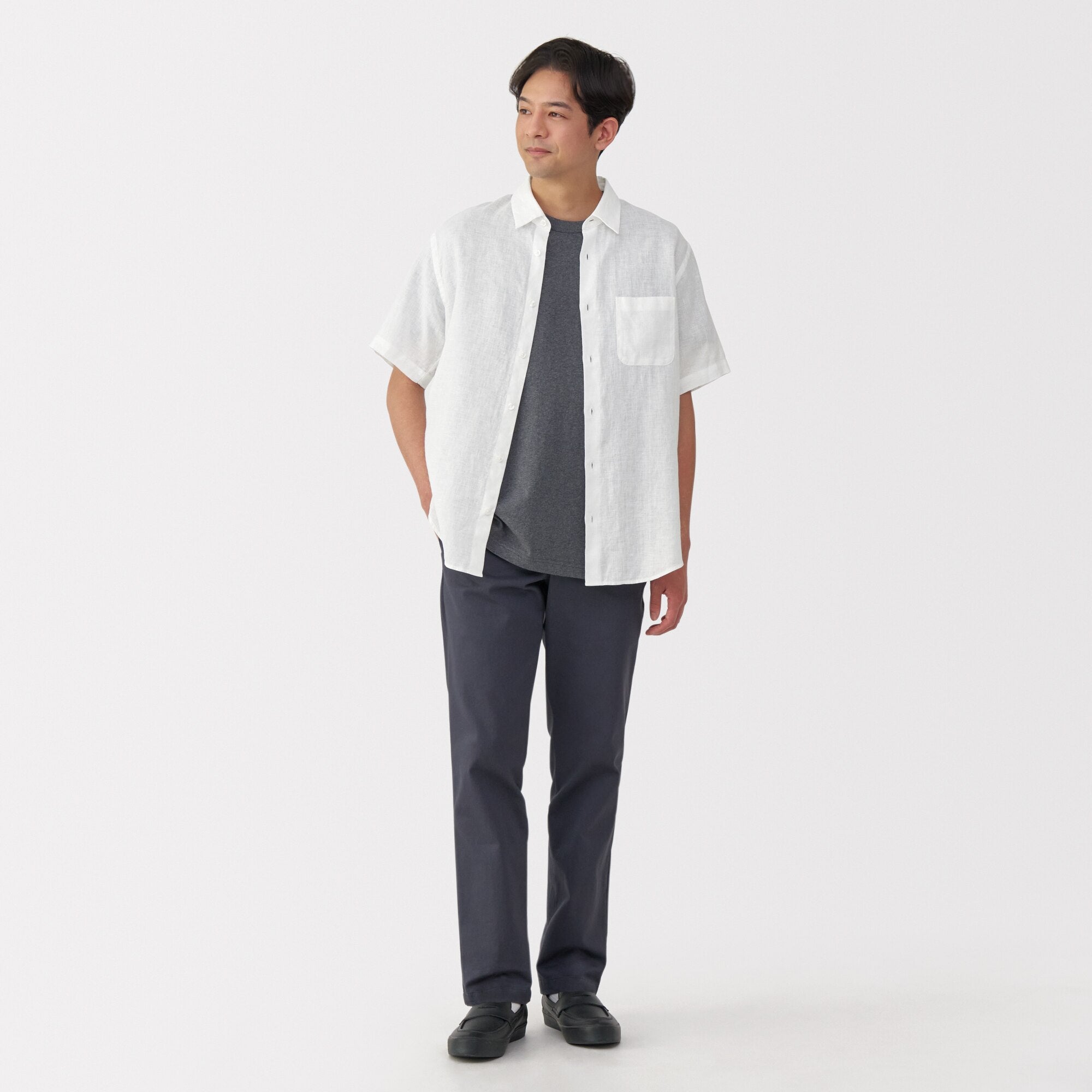 Men's Washed Linen Shirt