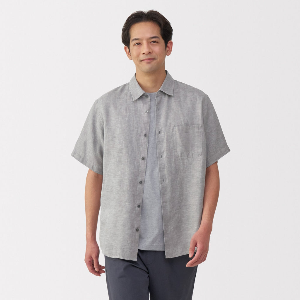 Men's Washed Linen Shirt
