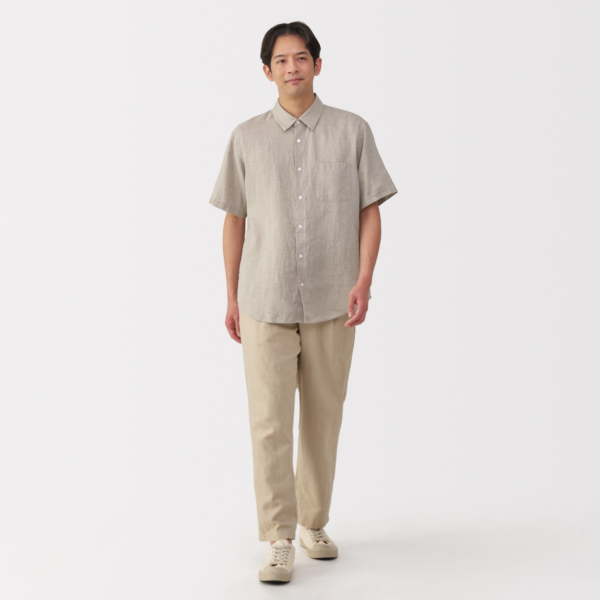 Men's Washed Linen Shirt