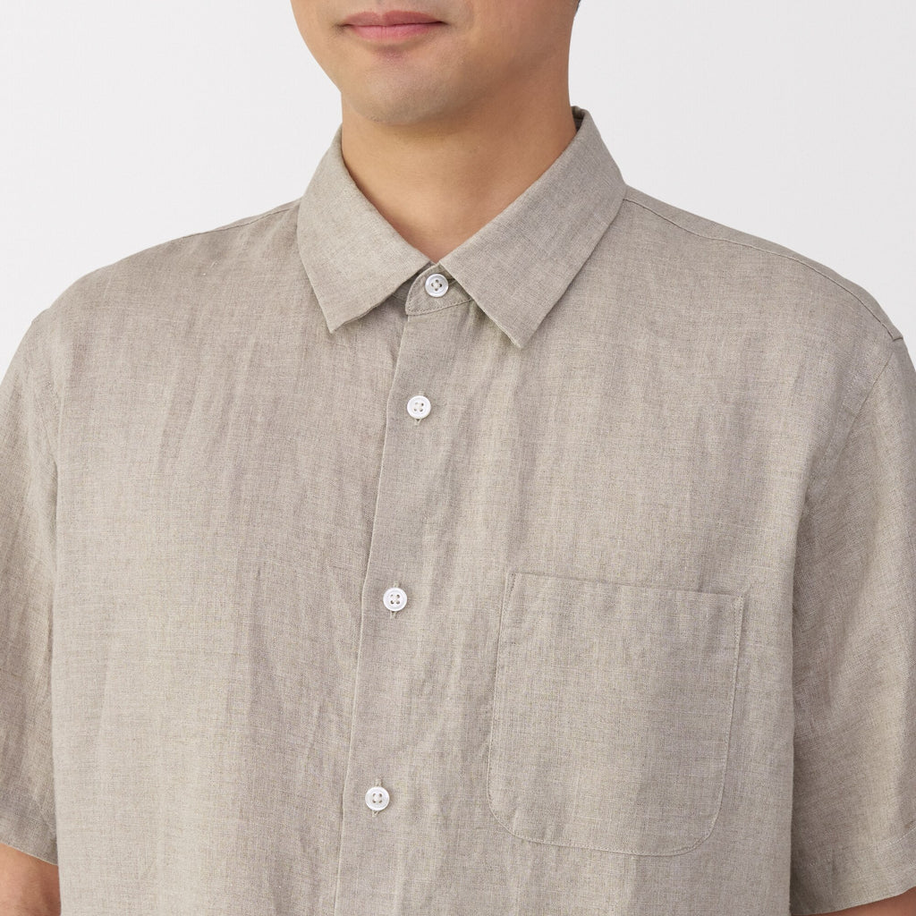Men's Washed Linen Shirt
