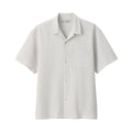 Men's Breathable Seersucker Open Collar Shirt