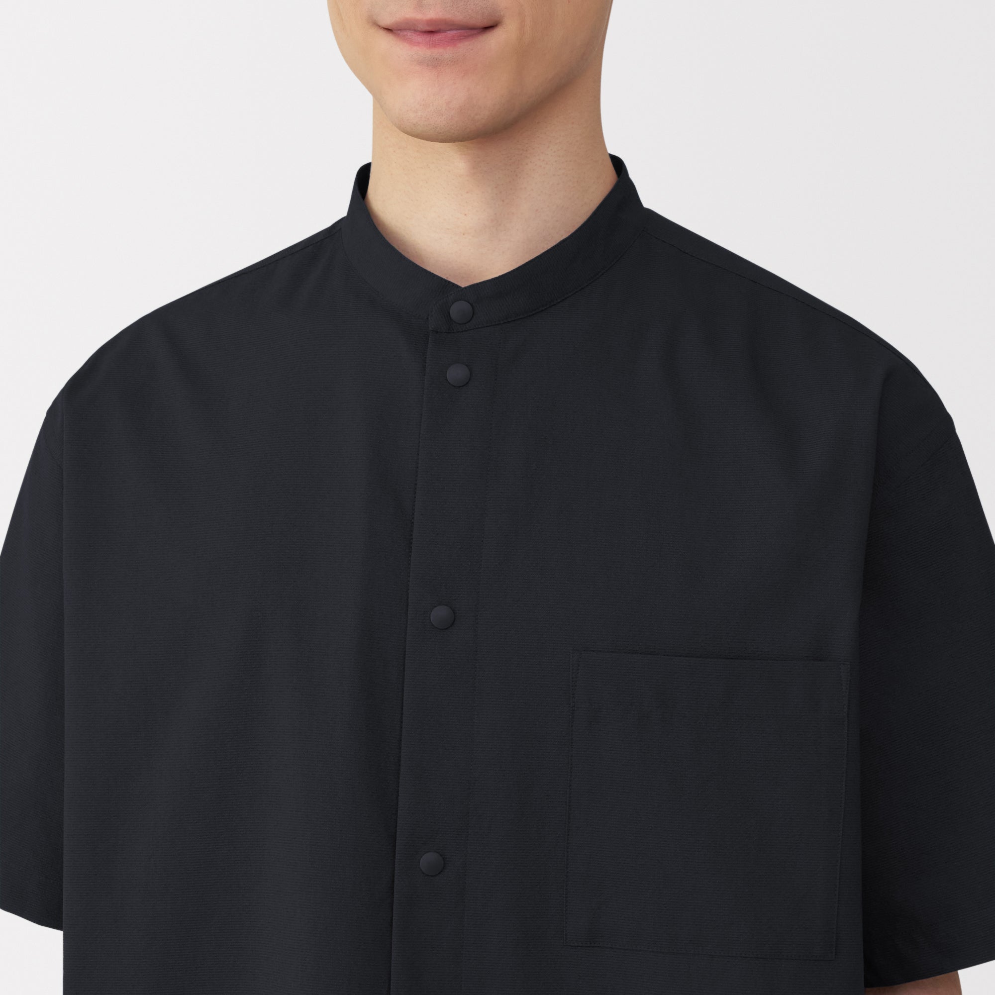 Men's Breathable Stand Collar Shirt