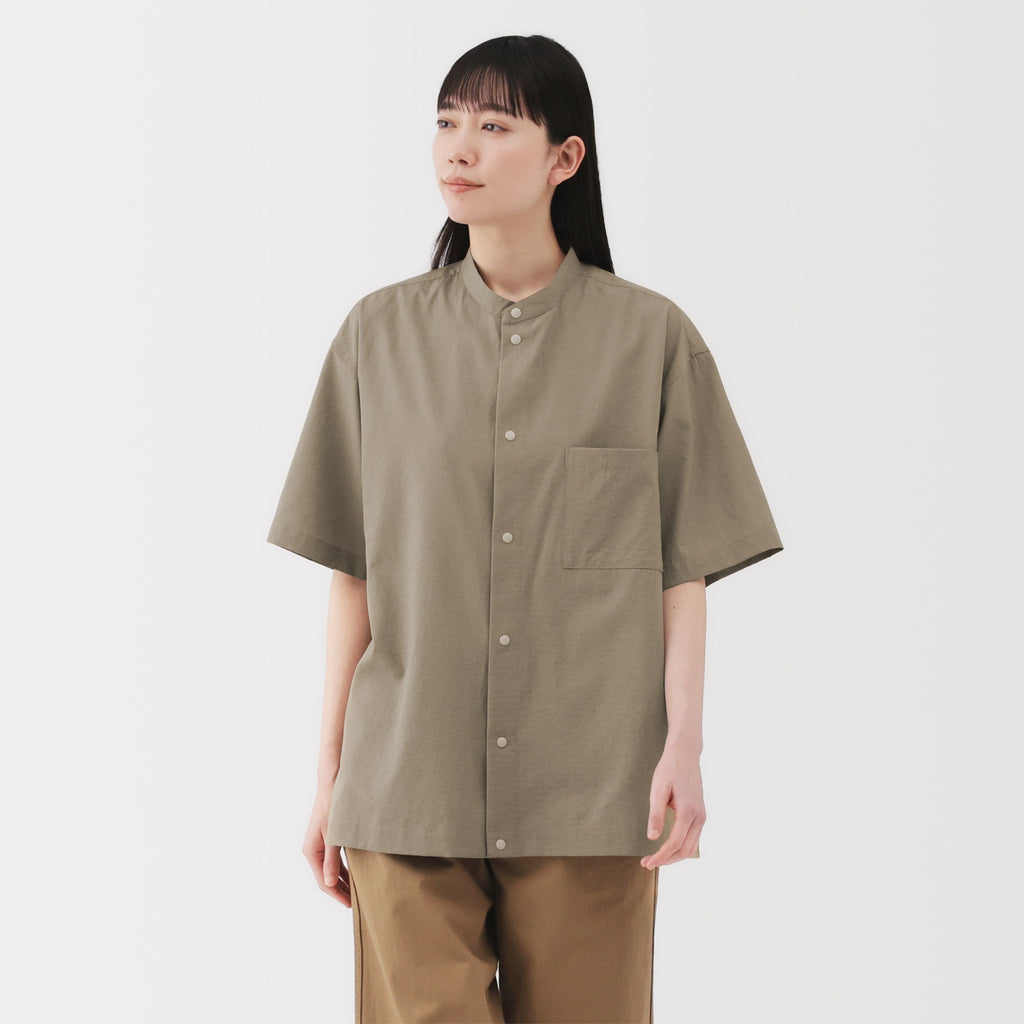 Men's Breathable Stand Collar Shirt