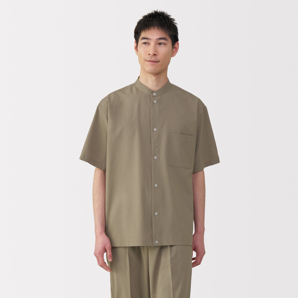 Men's Breathable Stand Collar Shirt